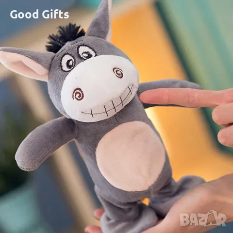 Плюшено говорещо магаре, Интерактивна плюшена играчка Говорещо Магаре , снимка 3 - Плюшени играчки - 49684936