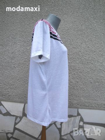 3XL Нова бяла блуза Haka, снимка 4 - Тениски - 46709680