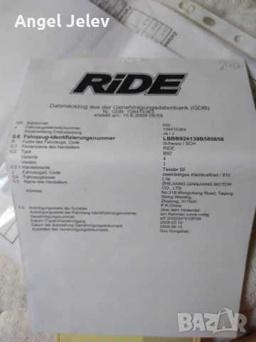 скутер RIDE twister50, снимка 5 - Мотоциклети и мототехника - 50550952