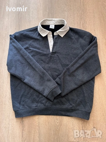 Мъжка блуза с яка, размер М, снимка 3 - Пуловери - 53850047