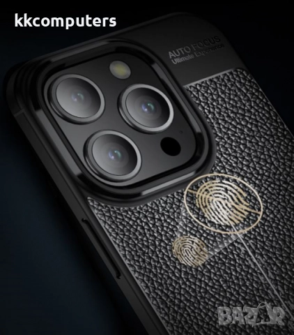 Калъф Wlons силикон Auto Focus / Като Кожа за iPhone 17 Pro 6.3 / Черен Баркод : 3132916, снимка 3 - Калъфи, кейсове - 52399665