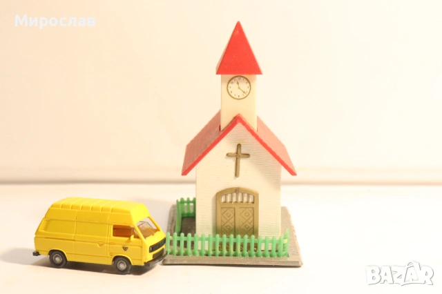 FALLER? KIBRI?VOLLMER? H0 1/87 СГРАДА ЦЪРКВА ВАГОН ВЛАК ЖП, снимка 3 - Колекции - 53743049