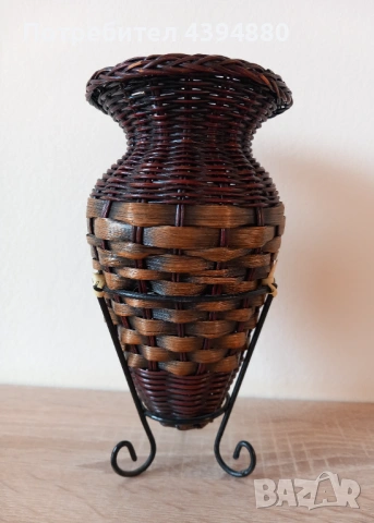 Нова ваза от ратан , снимка 5 - Вази - 53609467