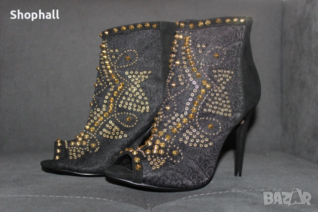 Отворени боти ZARA номер 38, снимка 3 - Дамски боти - 53054974