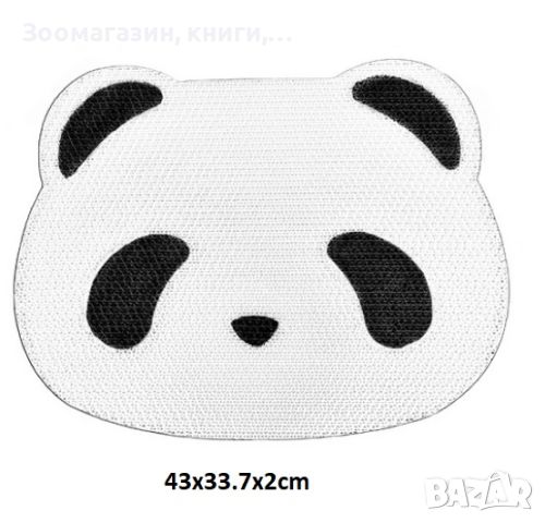 Картонено драскало панда за коте Pet Interest Cat Paper Scratcher Panda 43x33.7x2cm, снимка 1 - За котки - 45997242