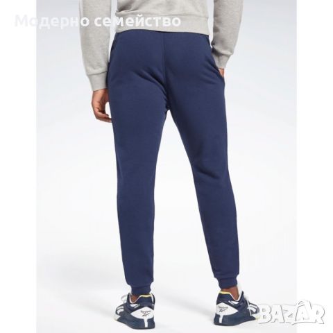 Мъжко спортно долнище reebok identity joggers navy, снимка 2 - Спортни дрехи, екипи - 46739420