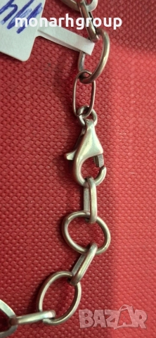 Сребърна гривна, снимка 4 - Гривни - 52808492