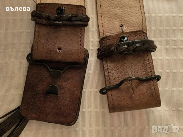 Колан кожен дамски и кожена гривна , снимка 6 - Колани - 51311904