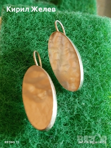 Винтидж сребърни обеци с СЕДЕФ подходящ аксесоар за ежедневието 47234