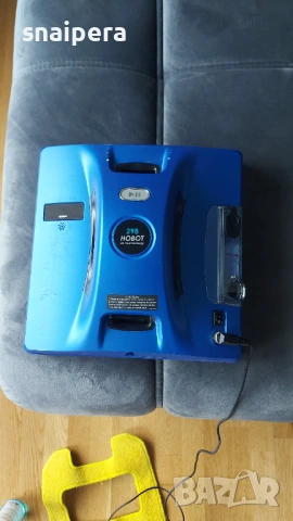 Hobot 298 робот за прозорци с вграден контейнер – син, снимка 4 - Други - 53486597