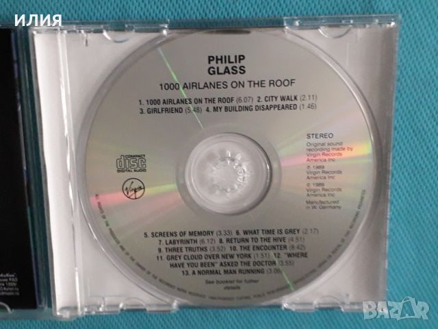 Philip Glass – 1989 - 1000 Airplanes On The Roof(Abstract, Minimal), снимка 3 - CD дискове - 45535267
