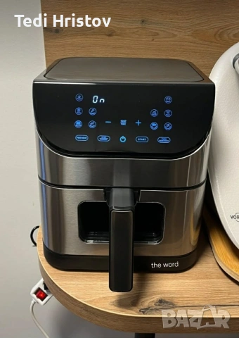 Фритюрник с горещ въздух XXL - 8 литра, 1800 W и 12 програми