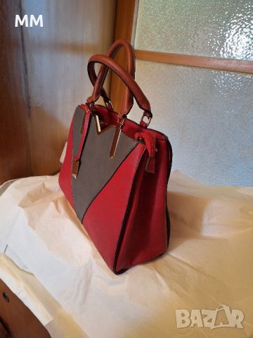 Червена официална чанта, снимка 3 - Чанти - 45702079