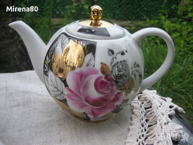 * Роза в вечернем саду - ЛФЗ * - сервиз за чай !, снимка 4 - Сервизи - 45523629