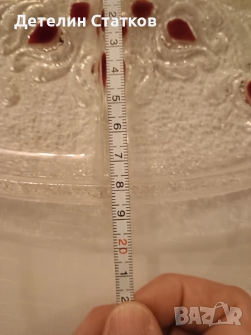 Винтидж стъклено плато, снимка 7 - Чинии - 53048207