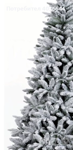 Изкуствена елха K r i n g Melbourne, Цялата заснежена с метална стойка., снимка 2 - Декорация за дома - 52407393