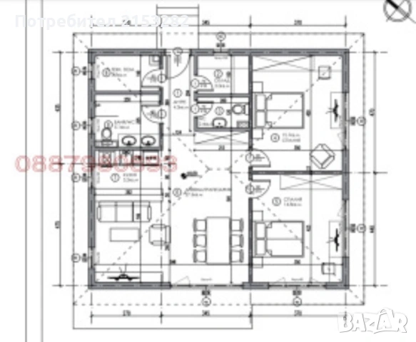 Къща ново строителство с парцел от 5 декара, снимка 17 - Къщи - 53999430