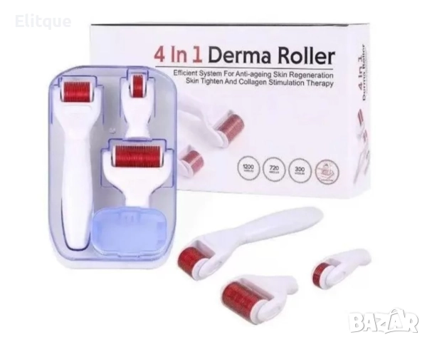 Масажор за лице, 4 в 1 с три ролки за масаж, снимка 3 - Други - 52862473