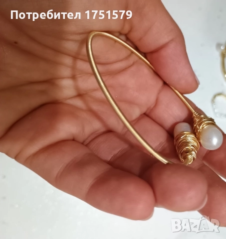 Нова гривна т естествени перли, снимка 7 - Гривни - 52145503