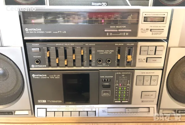 Hitachi FT-J3-Hi Fi , снимка 2 - Радиокасетофони, транзистори - 47429392