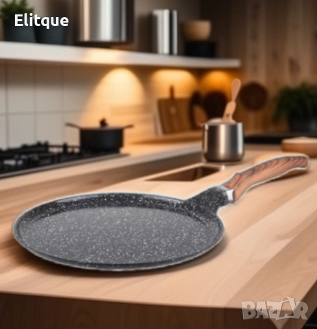 Тиган за палачинки Goldmann GM-1124, 24/28см., Лят алуминий, Керам. покр., Индукция, снимка 3 - Други - 52888840