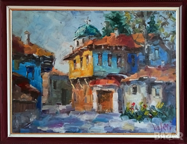 Картина с маслени бои "Изглед от Копривщица"