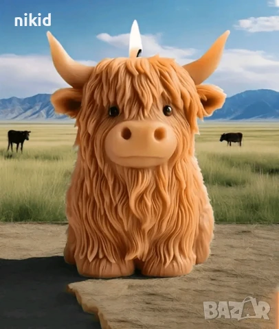 3D Овен Бик крава силиконов молд форма фондан шоколад гипс смола свещ декор, снимка 2 - Форми - 51424110
