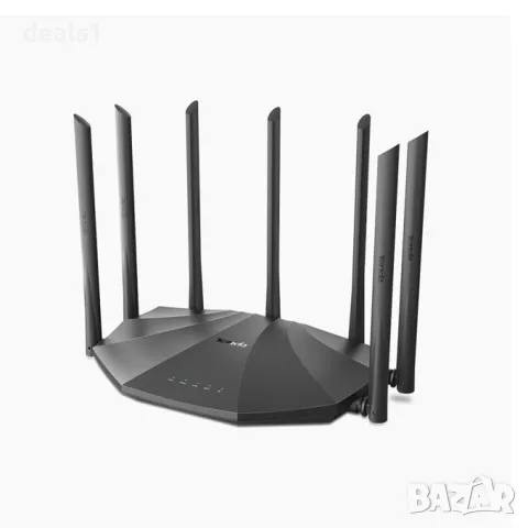 Tenda AC23 Безжичен рутер AC2100 Gigabit Dual-band 7 антени Firewall MU-MIMO Wave 2 Dual core IPv6 , снимка 2 - Рутери - 49285309