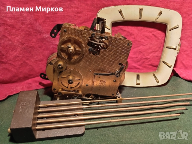 Механизъм от гармански каминен часовник, снимка 7 - Антикварни и старинни предмети - 51980165