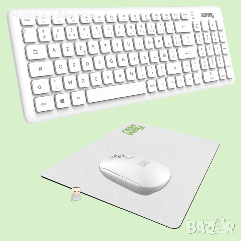Комплект безжична клавиатура и мишка New Way