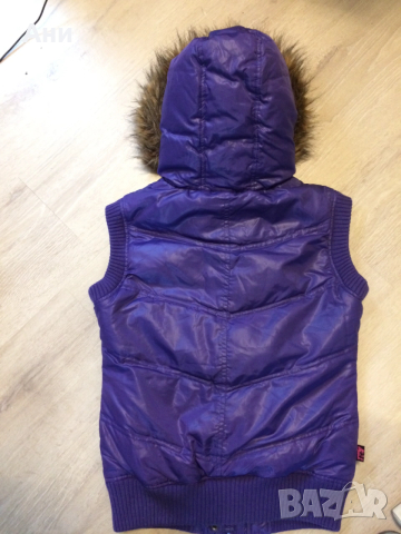 Дебел лилав елек за сезона., снимка 3 - Елеци - 53655472