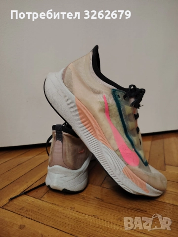 Nike Zoom Fly Barely Rose оригинални размер 38, снимка 5 - Маратонки - 52859677