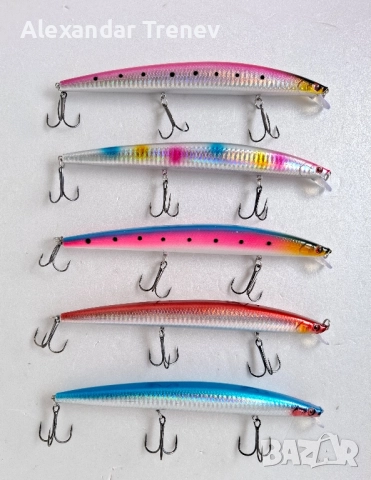 Морски воблери LINGYUE-15лв.сет от 5бр.