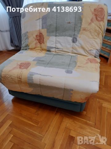 Продавам разтегателен фотьойл-легло, снимка 3 - Дивани и мека мебел - 46425984