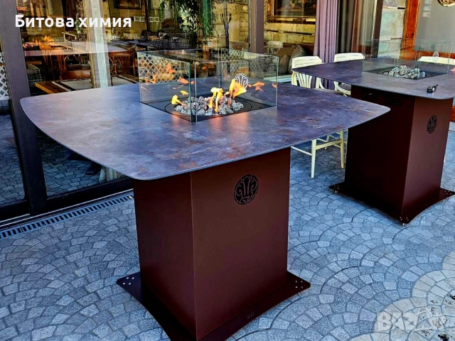 Маса с огнище, отоплител на газ за ресторанти и градини