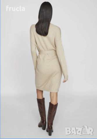 Плетена Рокля VILA меланж размер ХС, снимка 3 - Рокли - 52344361