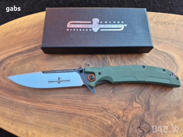 Сгъваем нож EXTREMA RATIO C247, flipper,D2,три цвята, снимка 7 - Ножове - 51053635