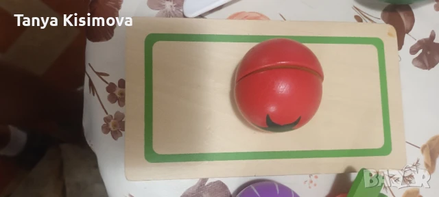 дървени зеленчуци за рязане, снимка 7 - Образователни игри - 51206683