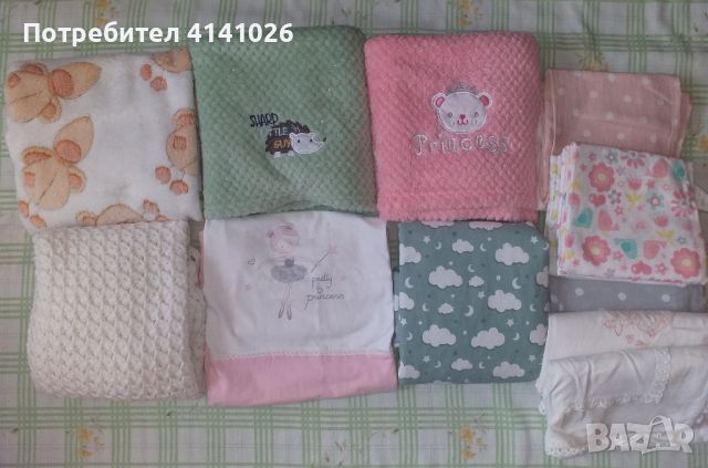 Бебешки пелени / одеяла - памучни / муселинови, снимка 1 - Спално бельо и завивки - 46459242