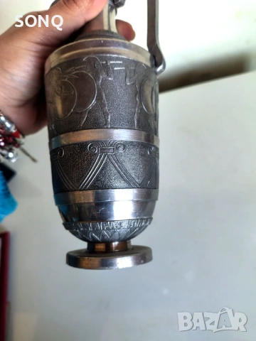 Страхотна Калаена Амфора,Ваза, снимка 5 - Антикварни и старинни предмети - 53983386