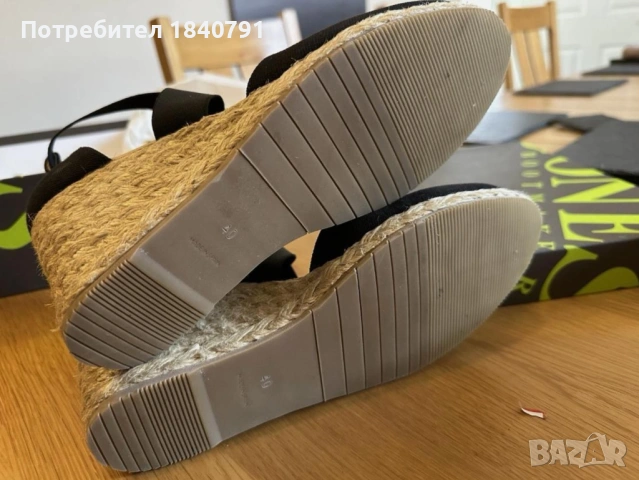Черни сандали на платформа - Jones the Bootmaker - №40, снимка 4 - Сандали - 53452865