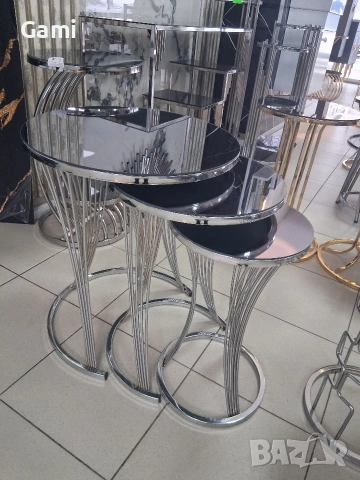 Тройни помощни маси, снимка 5 - Маси - 53518791