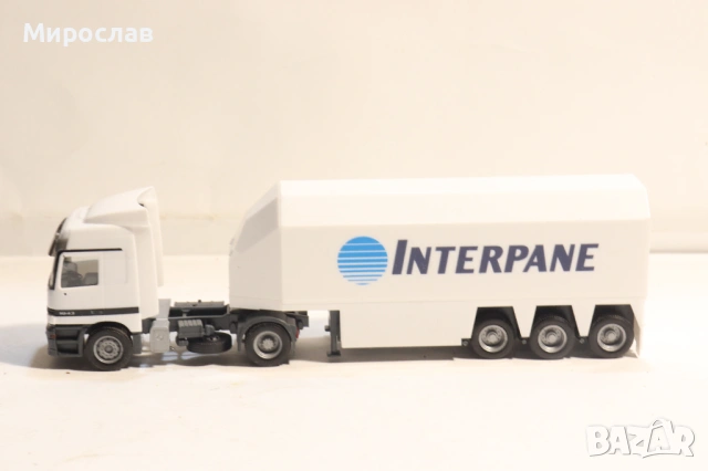 HERPA H0 1/87 MERCEDES ПРЕВОЗ НА СТЪКЛО КАМИОН МОДЕЛ