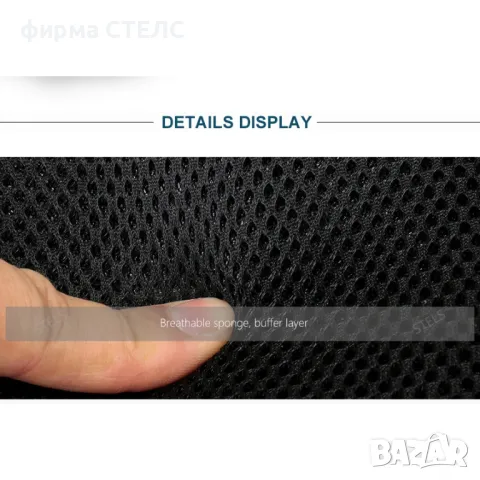  Раница за лаптоп STELS Q90, еко кожа, 15.6", черна, водоустойчива, снимка 11 - Раници - 50187883