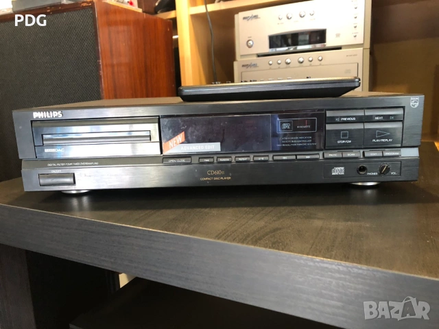 PHILIPS CD-611 II TWIN DAC TDA1543A,SAA7220P/A CDM4/19 Диск плеър