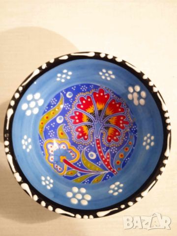 синя керамична купичка от Турция, снимка 4 - Други - 45918816