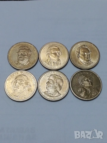 монети от 1 долар президенти