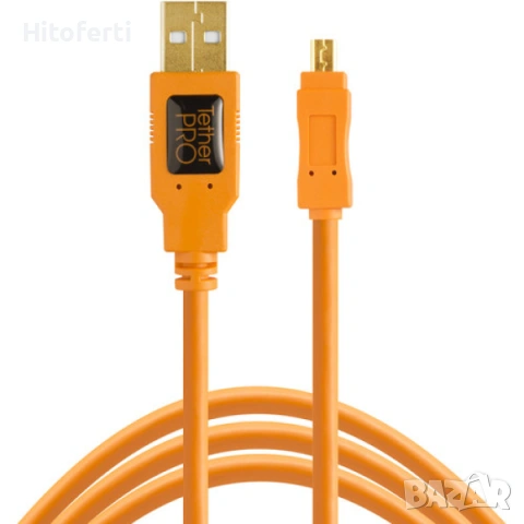 Кабел Tether Tools TetherPro USB 2.0 Type-A мъжки към Mini-B