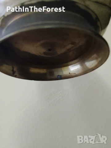 Красива ваза - рисуван месинг , снимка 5 - Вази - 53921129