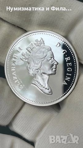 Сребърна монета Канада 1 долар 2000 година